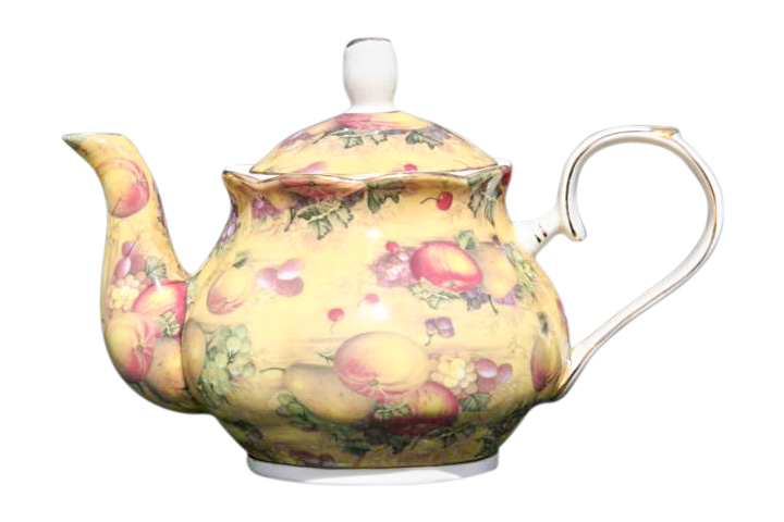Country Fruit 4 cup Teapot - Click Image to Close